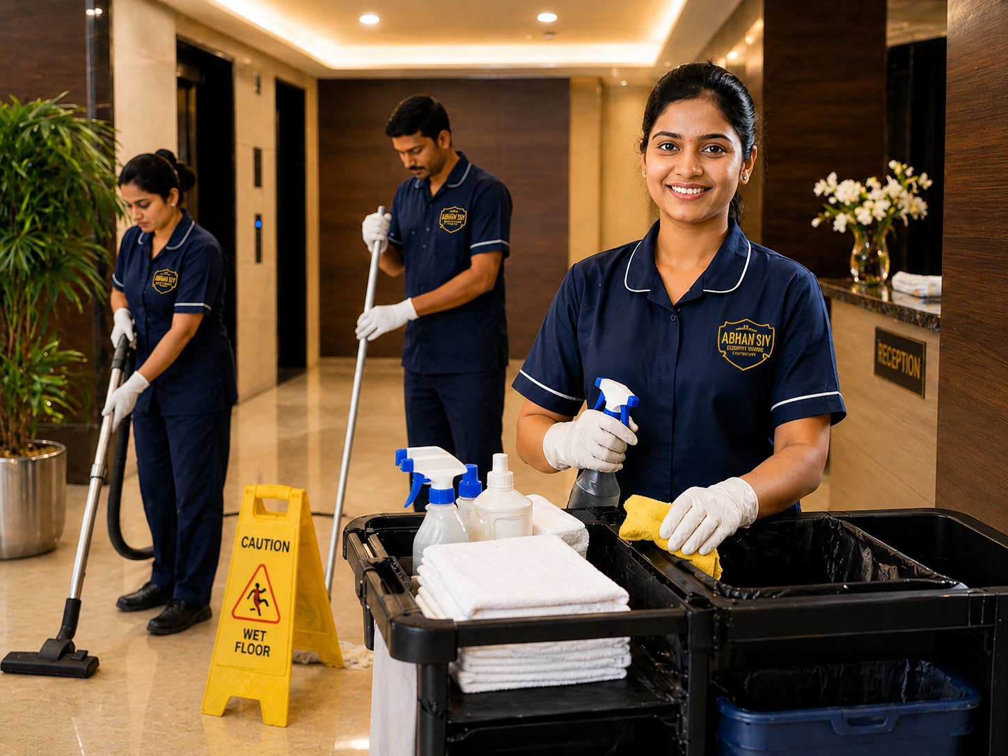 Abhayan Sky housekeeping team